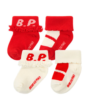 [추가13%쿠폰] 신생아 베베드피노 메리제인 양말 세트_BP61AC009