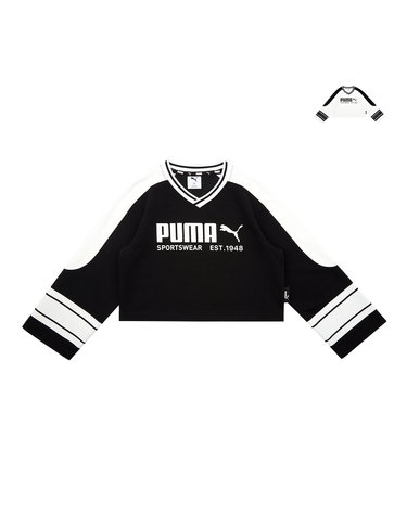 여아 박시 크롭 긴팔티_PK63TR401