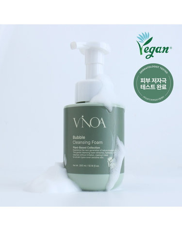 비노아 버블 비건 클렌징폼 300ml /저자극 폼클렌징 미세거품 공식비건인증