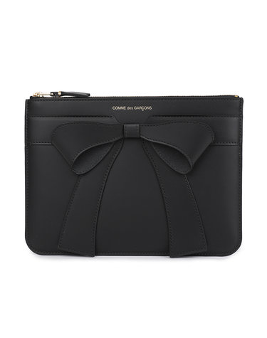꼼데가르송 빅 보우 레더 파우치백 SA5100BB-BLACK