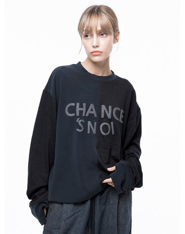 스노이 리버스 슬리브 핑거워머 크루넥 스웨트셔츠(3color)/M243MT01W