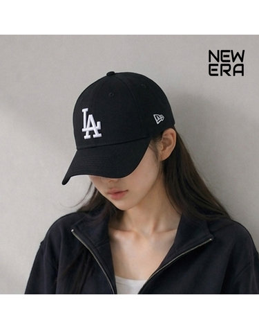 뉴에라 MLB 모자 리그 에센셜 LA 다저스 볼캡 블랙/화이트 11405493