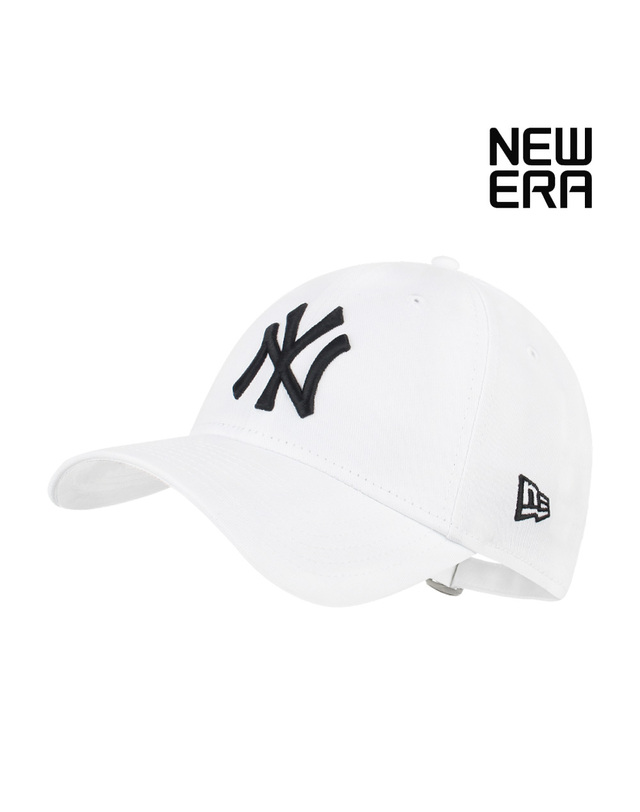 뉴에라 뉴에라 MLB 모자 리그 에센셜 뉴욕 양키스 볼캡 화이트 10745455 착용컷