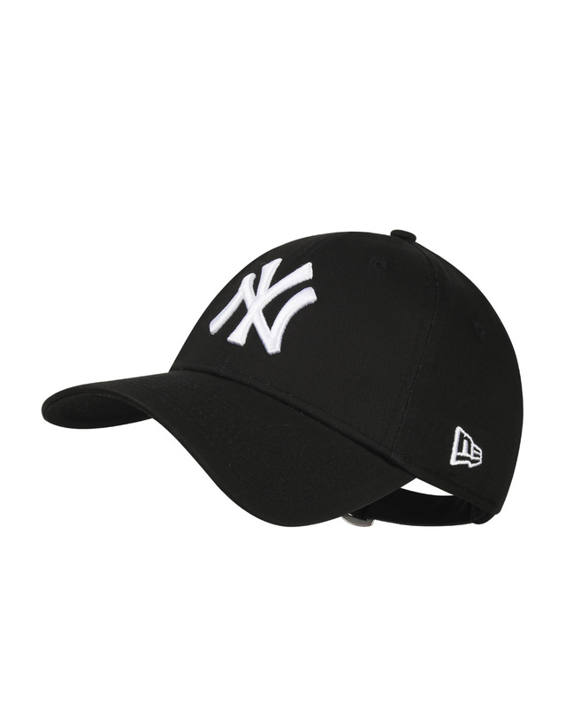 뉴에라 뉴에라 MLB 모자 리그 에센셜 뉴욕 양키스 볼캡 블랙/화이트 10531941 착용컷