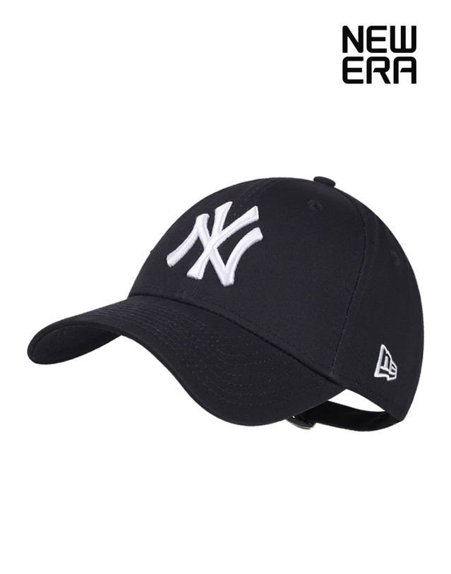뉴에라 뉴에라 MLB 모자 리그 에센셜 뉴욕 양키스 볼캡 네이비 10531939 착용컷