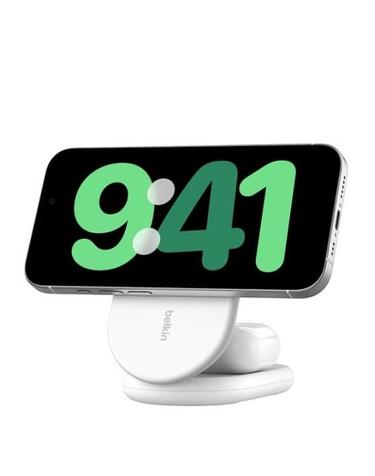 [벨킨] Qi2 2in1 15W 마그네틱 폴더블 고속 무선 충전 스탠드 / WIZ028qcWH