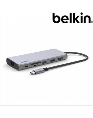 [벨킨] 7in1 USB-C타입 멀티 허브 100W 기가비트 이더넷 / INC009btSGY