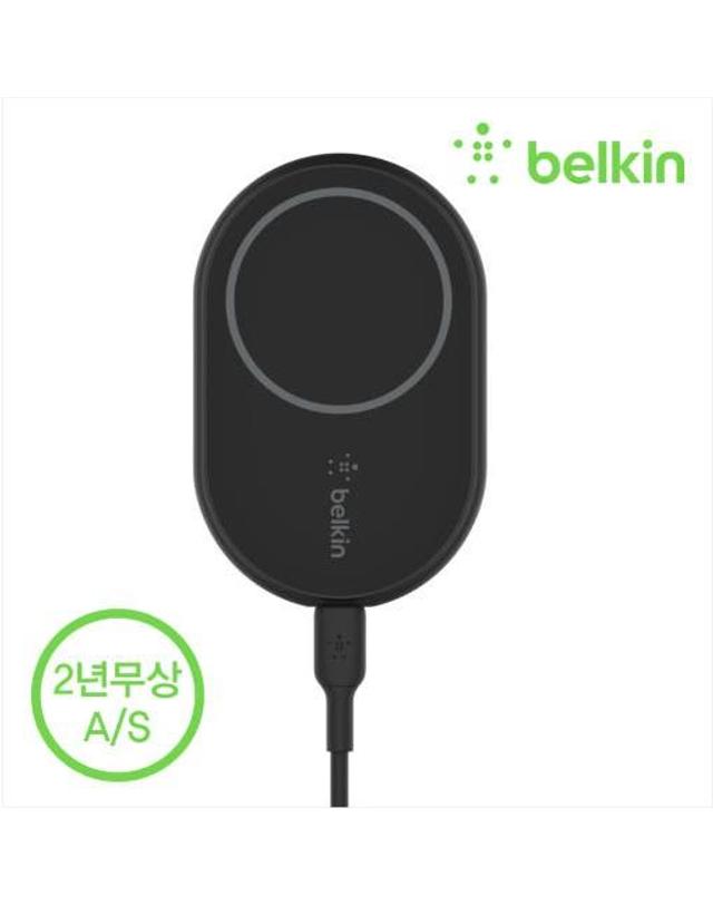 벨킨 [벨킨] 부스트업 맥세이프 마그네틱 10W 차량용 무선 충전 거치대 / WIC004btBK-NC 착용컷