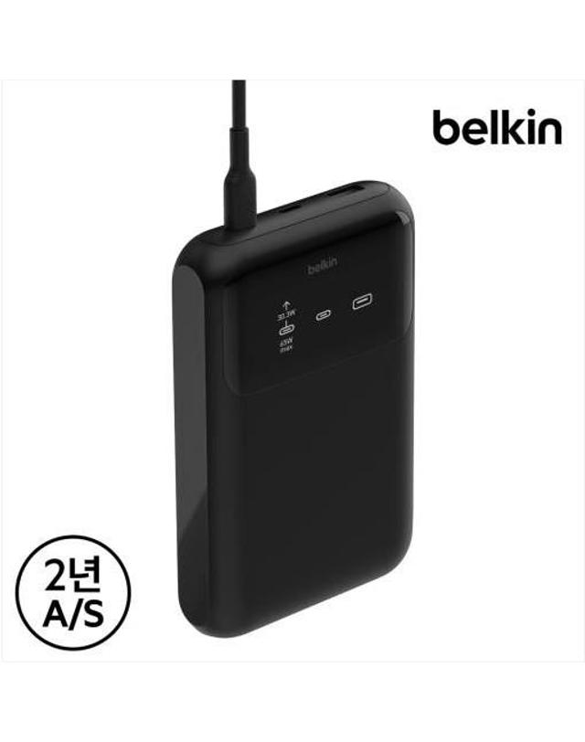벨킨 [벨킨] 부스트차지 프로 65W 대용량 고속 충전 보조배터리 20000mAh / BPB020btBK 착용컷