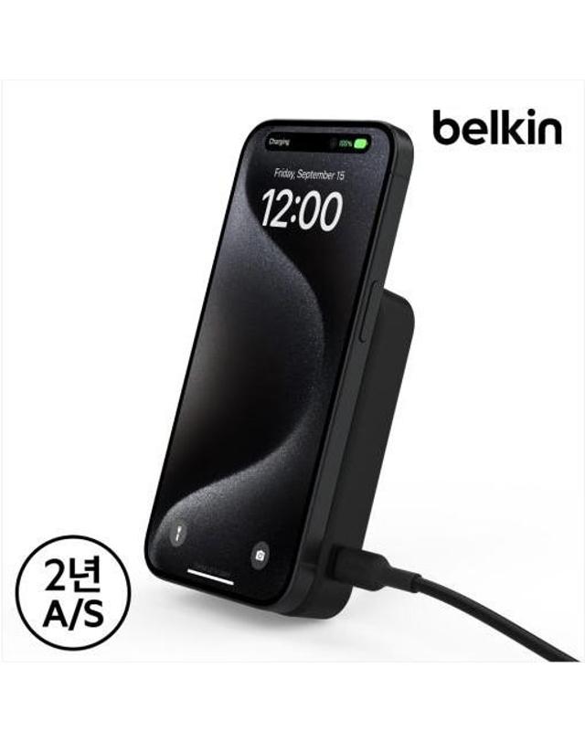 벨킨 [벨킨] Qi2 15W 10000mAh 마그네틱 무선 고속 충전 보조배터리 (색상선택) / BPD008bt 착용컷