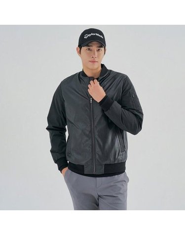 [갤러리아] 테일러메이드 남성 가을 레더라이크 블루종 점퍼 TMJUM3103-199