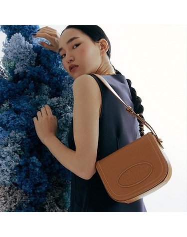 [갤러리아] Pia Saddle Shoulder Bag (Camel)09N1210DLC