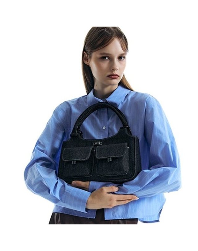 비비와이비 [갤러리아] Linda Tote Bag (Denim Black)09M3210DEK1FR 착용컷