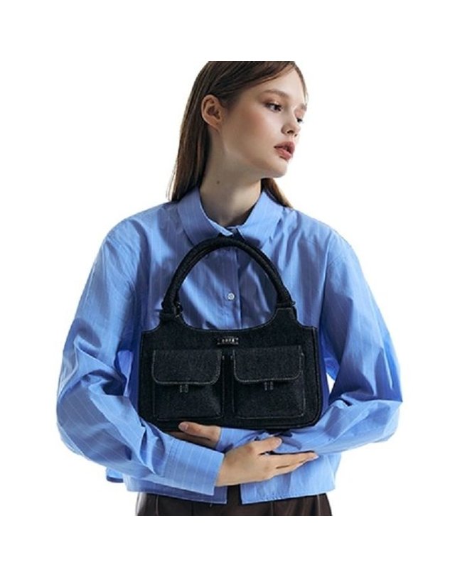 비비와이비 [갤러리아] Linda Tote Bag (Denim Black)09M3210DEK1FR 착용컷