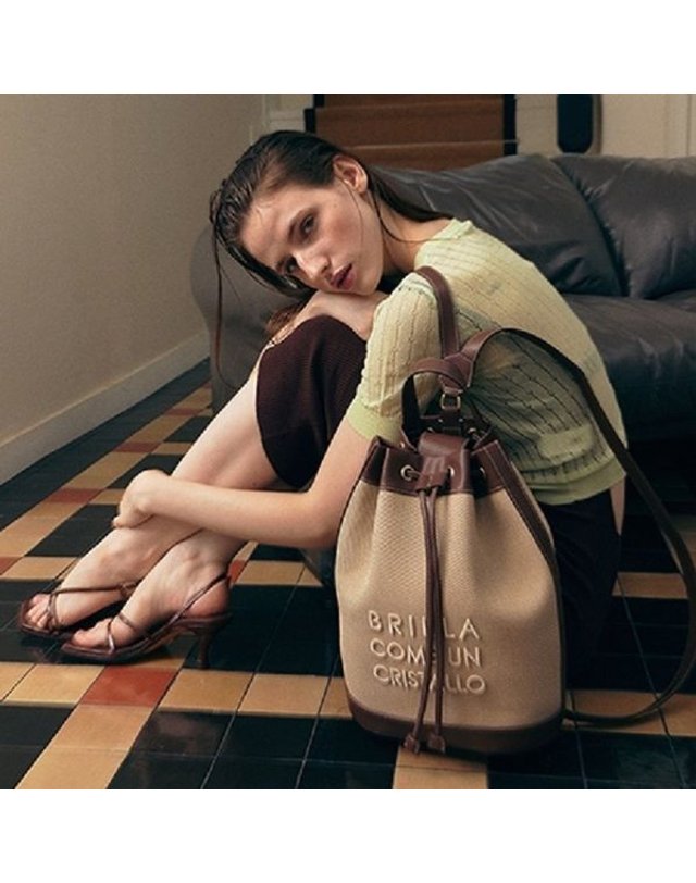 비비와이비 [갤러리아] MARCE Fab Backpack (Brown)09N3210DPW 착용컷