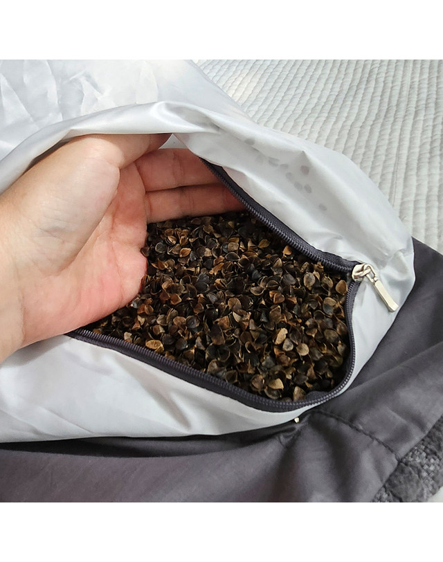 벨리에르 [벨리에르] 순면 피그먼트K 낮잠 메밀 사각 베개(45x20) 착용컷