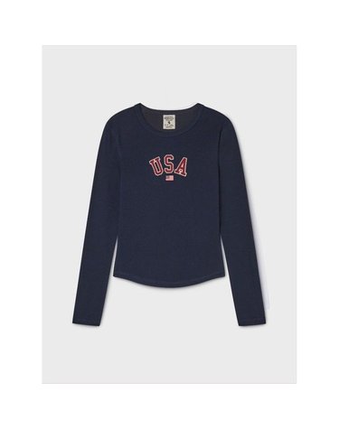 [갤러리아] USA 리브 크루넥 티셔츠(WHLAG2292F)