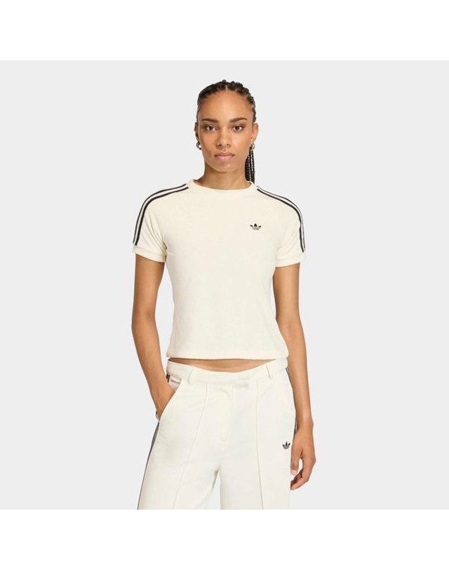 아디다스 [갤러리아] [WOMENS ORIGINALS] 테리 타월 칼리 반팔티 (KD1411) 착용컷