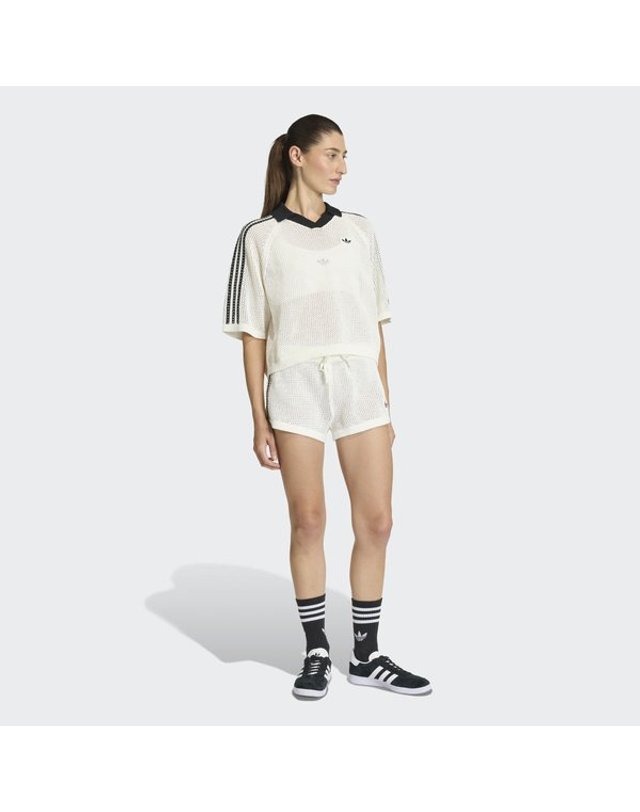 아디다스 [갤러리아] [WOMENS ORIGINALS] 니트 크로셰 쇼츠 (KC6477) 착용컷