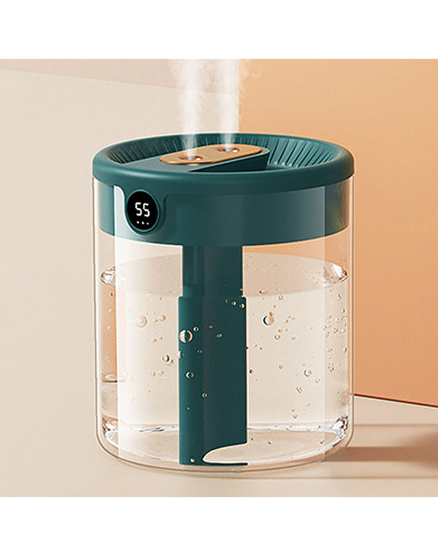 브리즈홈 [웰스온] 공간 USB 무드등 가습기(그린) (1.3L) 착용컷
