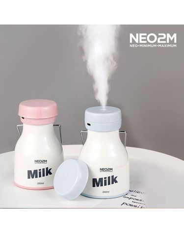 NEO2M 미니 MILK 가습기 H11 귀여운 우유병 핑크