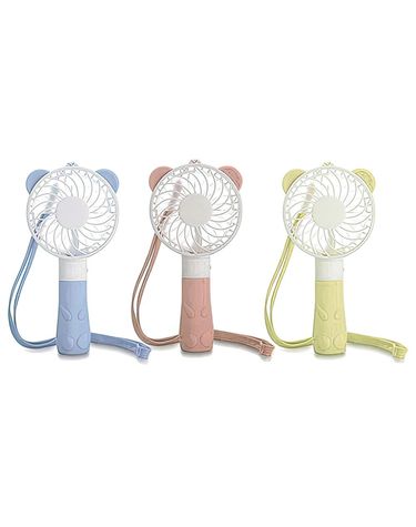 곰돌이 목걸이줄 휴대용 미니 핸디 핸드 선풍기 캠핑