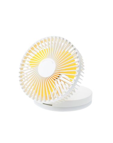 휴대용 LED 거울 선풍기 미니 손 저소음 무소음 소형