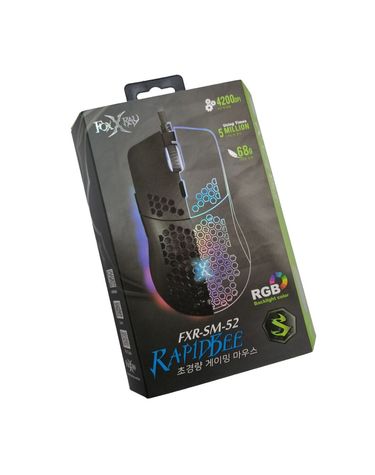 폭스레이 SM  52 RGB 게이밍 마우스 4단계 DPI 조절