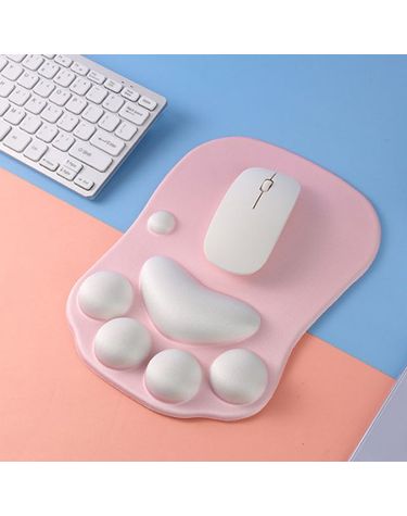 모찌 고양이 발바닥 손목쿠션 마우스패드 게이밍패드