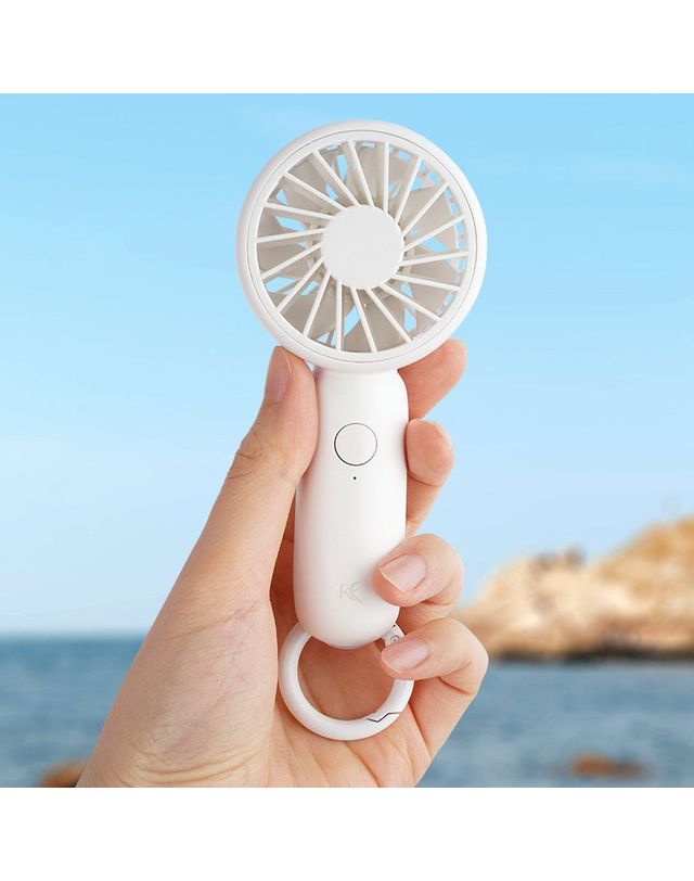 알티피아 손풍기 멀티 카라비너 핸디팬 휴대용 선풍기 착용컷