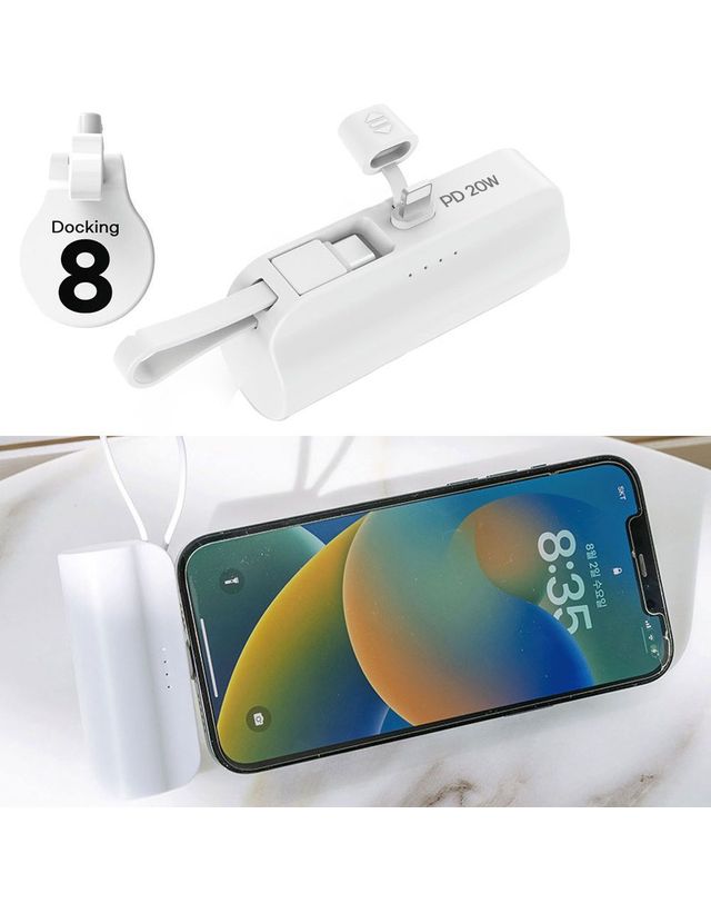 알티피아 보조배터리 스마트폰배터리 PD20W 2Way 5000mAh 착용컷