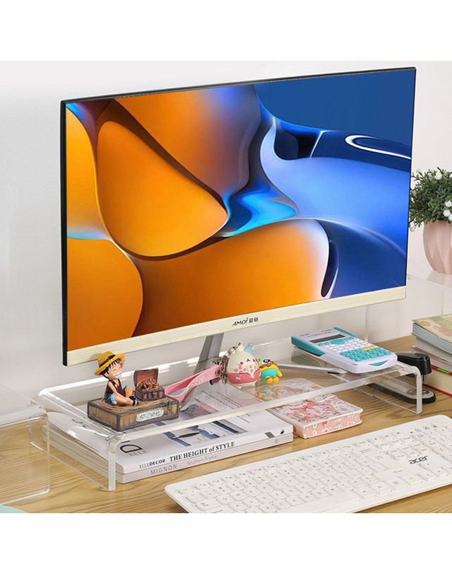 알티피아 아크릴 모니터거치대 모니터받침 40cm 착용컷