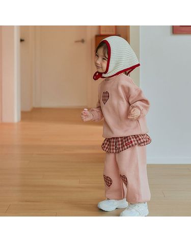 [보리보리] SIZE~6Y 로지하트 기모 셋업