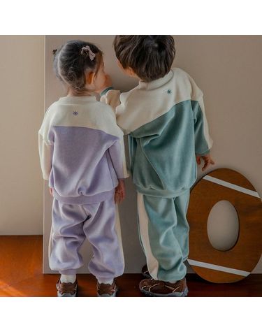 [보리보리] SIZE~6Y 글로이 더블 벨로아 셋업