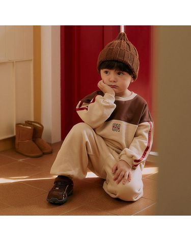 [보리보리] SIZE~6Y 토프 트랙 기모 셋업