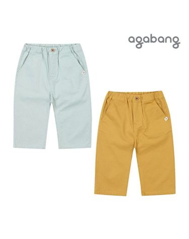 [보리보리] 주니우븐일자바지MINT,YELLOW_01P152002