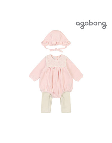[보리보리] 리나벨로아바디수트세트모자PINK_01Q72795158