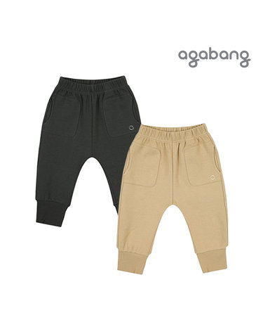 [보리보리] 리프조거바지D/GREY,BEIGE_01Q552001
