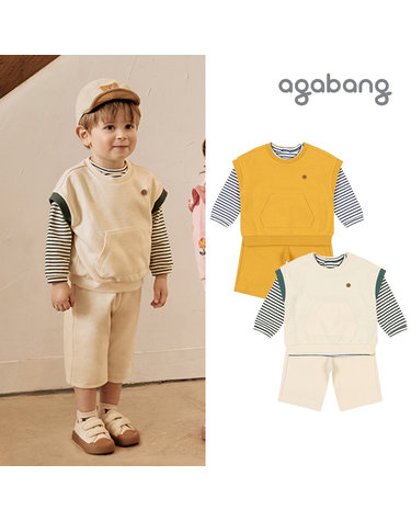 [보리보리] 페어조끼3세트GREEN,YELLOW_01Q553201