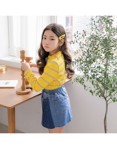[보리보리]  셀럽 데님 스커트