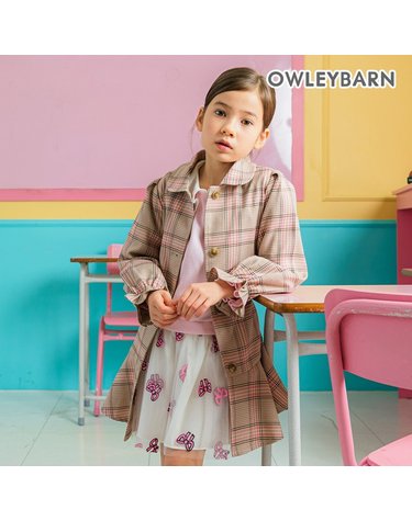[보리보리] 루나트렌치자켓핑크