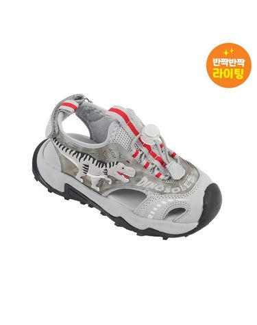 [보리보리] 다이노솔즈 스컬 본 샌들 키즈 그레이 DNYCG1TSSB11GRY