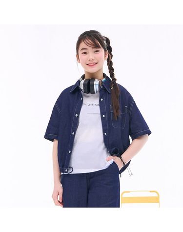 [보리보리] 여아 크롭 데님 셔츠자켓-EBJG5551D04
