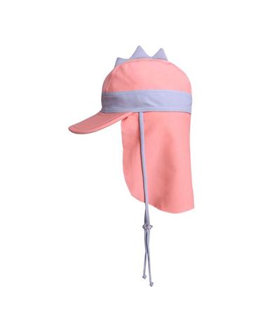 [보리보리] 뿔공룡 핑크 아동 플랩캡 자외선 차단 유아 수영모자