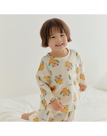 [보리보리] 팜팜베어 루루핏 긴팔 실내복