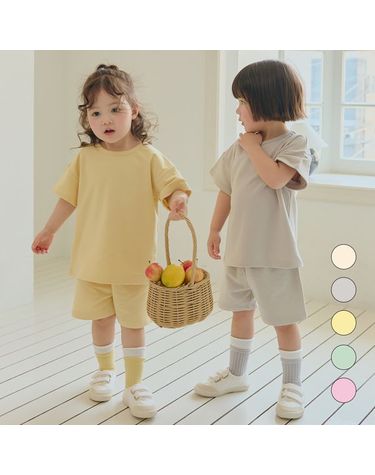 [보리보리] 캔디쮸리 반팔 상하세트5color