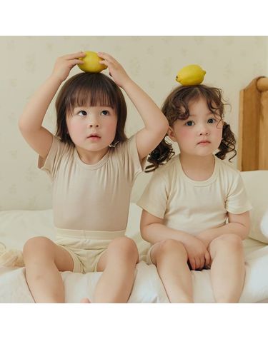 [보리보리] 썸머골지크림,브라운 5부 실내복