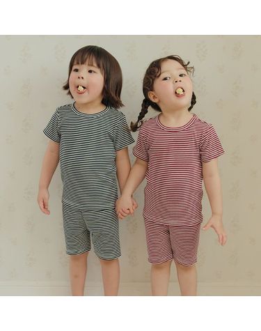 [보리보리] 썸머골지ST블랙,버건디 5부 실내복
