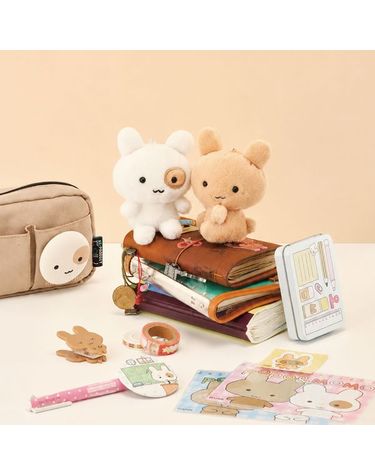 [보리보리] 행복을 모으는 토끼 모모  포포 키링 인형