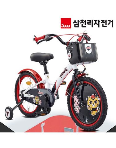 [보리보리] 삼천리 KBO 기아 타이거즈 18인치 어린이용 네발 자전거 보조바퀴 2026년형 번호키 증정